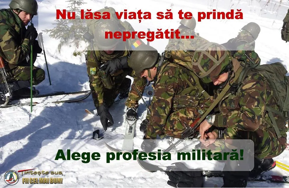 Armata caută tineri cu 8 sau 12 clase, ori până în 30 de ani, pentru studii sau angajare