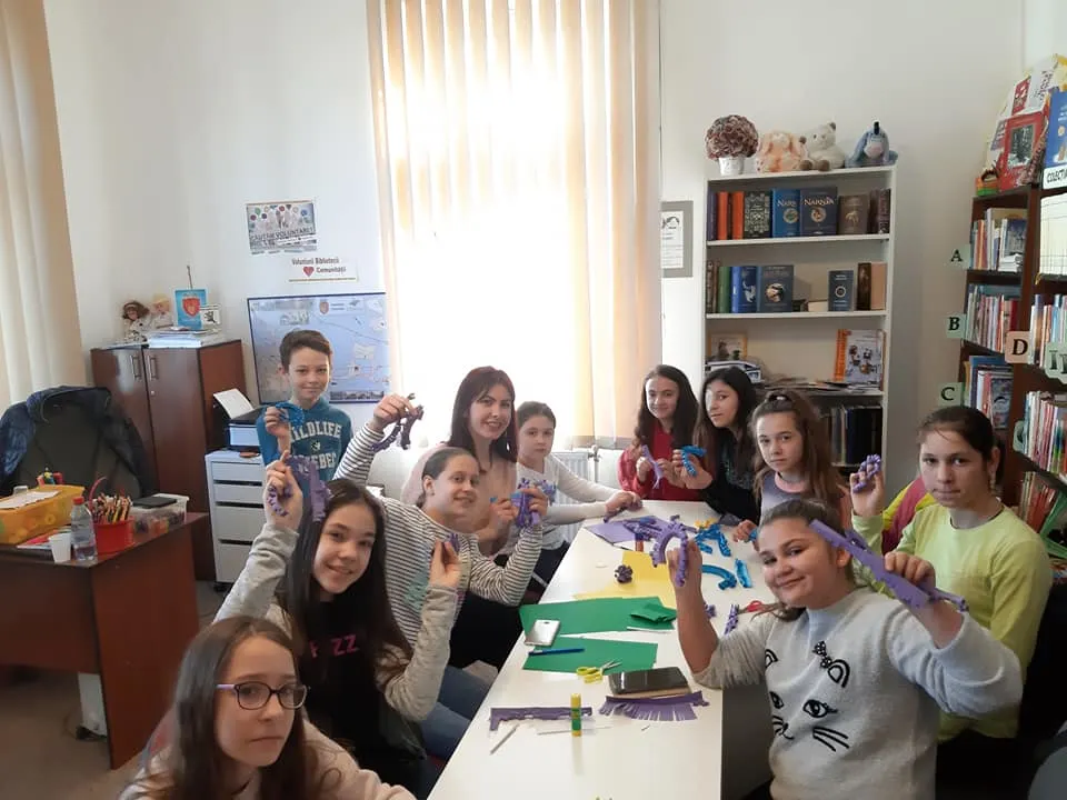 FOTO   Atelier de creație pentru copii, la Biblioteca Odobești