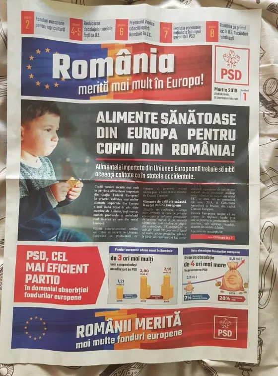 FOTO   Ziarul de propagandă al PSD, în cutiile poștale ale focșănenilor