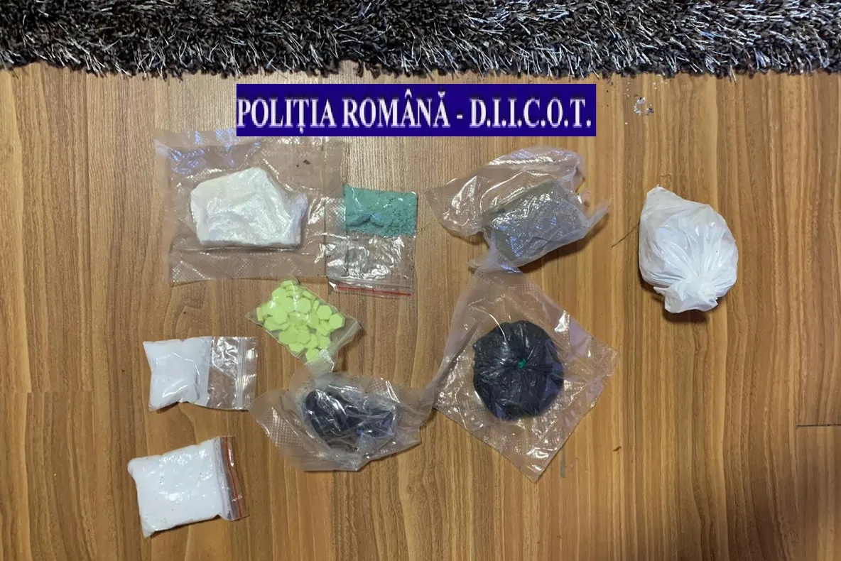 VIDEO Tulcean prins de polițiștii și procurorii vrânceni, în trafic, cu droguri de mare risc