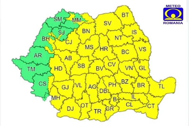 ULTIMA ORĂ Cod galben de ploi și ninsori abundente pentru Moldova