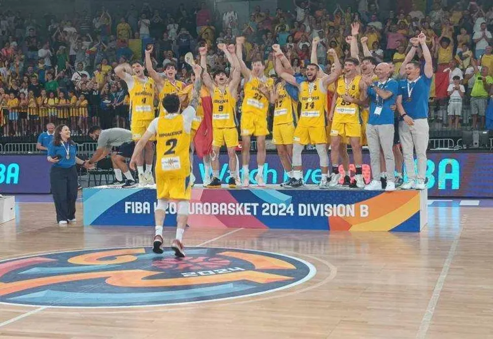 ROMÂNIA CÂȘTIGĂ EUROPEANUL U20 LA BASCHET MASCULIN, LA PITEȘTI!