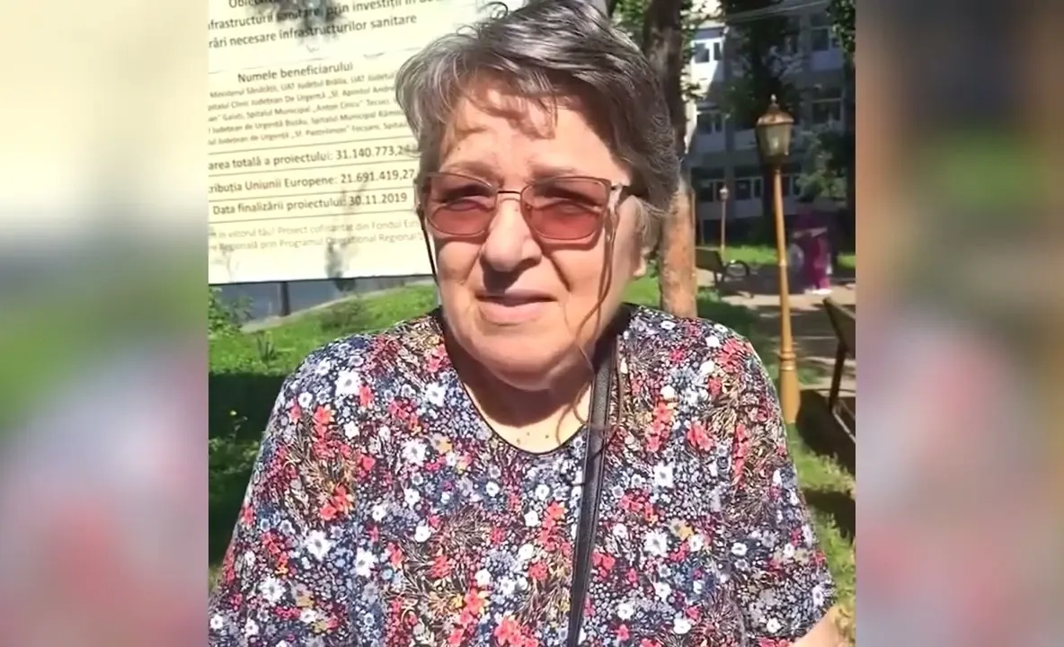Moment emoționant la protestul din Sănătate. O pensionară a venit cu lacrimi în ochi să susțină cadrele medicale