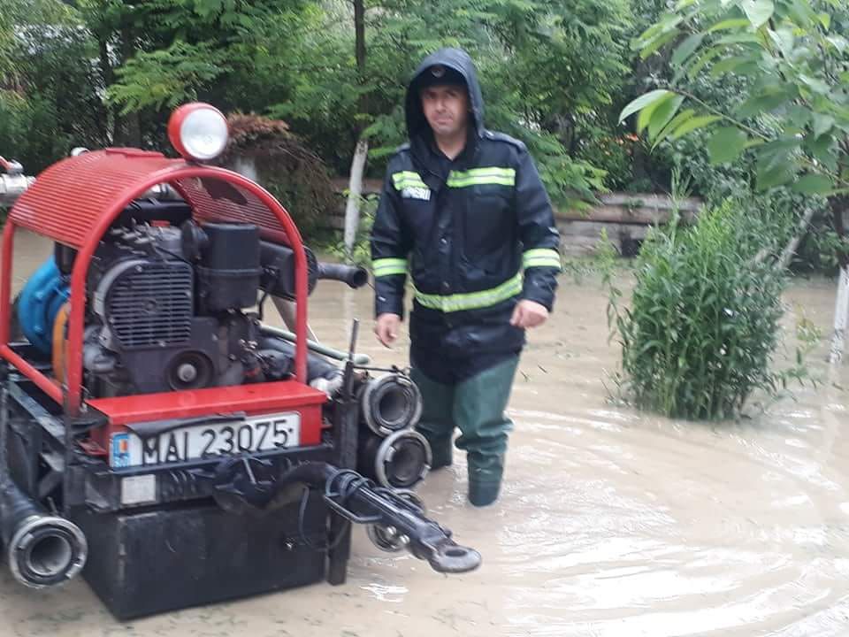 Șapte gospodării inundate la Bordeasca Veche