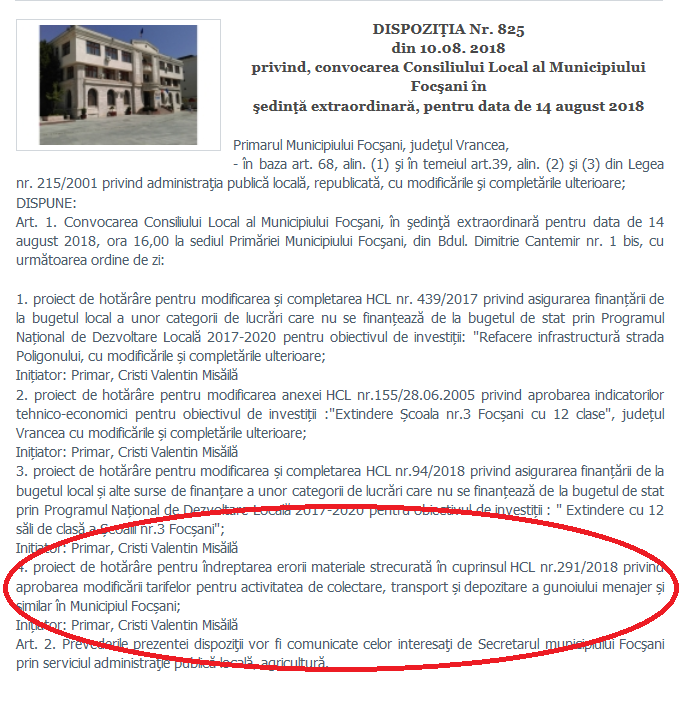Cum ne ia primarul Misăilă banii din buzunare pentru bâlbele din actele oficiale