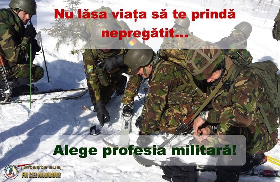 Armata caută tineri cu 8 sau 12 clase, ori până în 30 de ani, pentru studii sau angajare