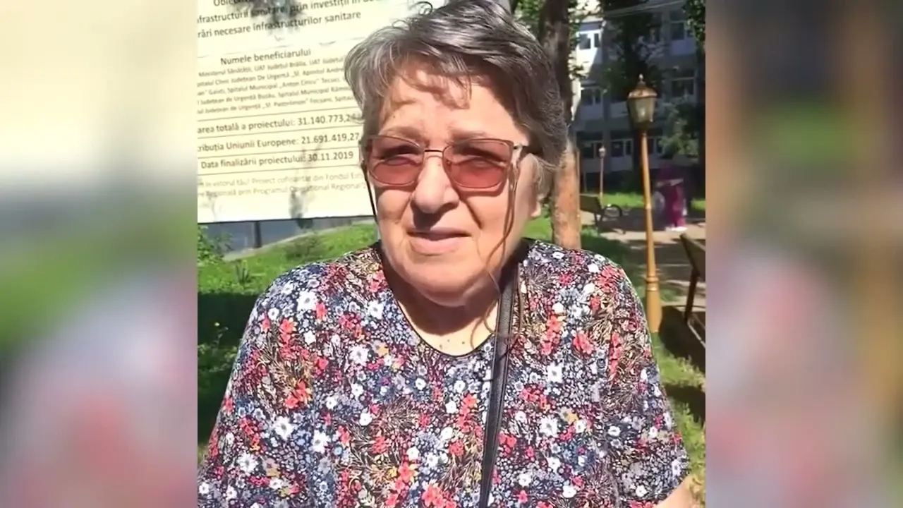 Pensionară în lacrimi la protestul medicilor