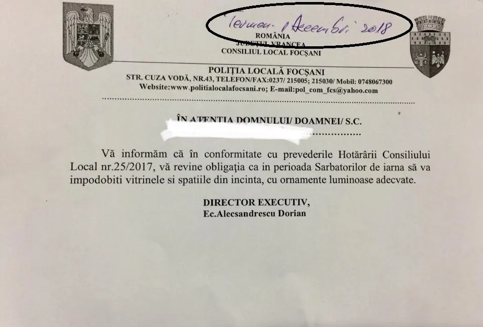 adresa politie