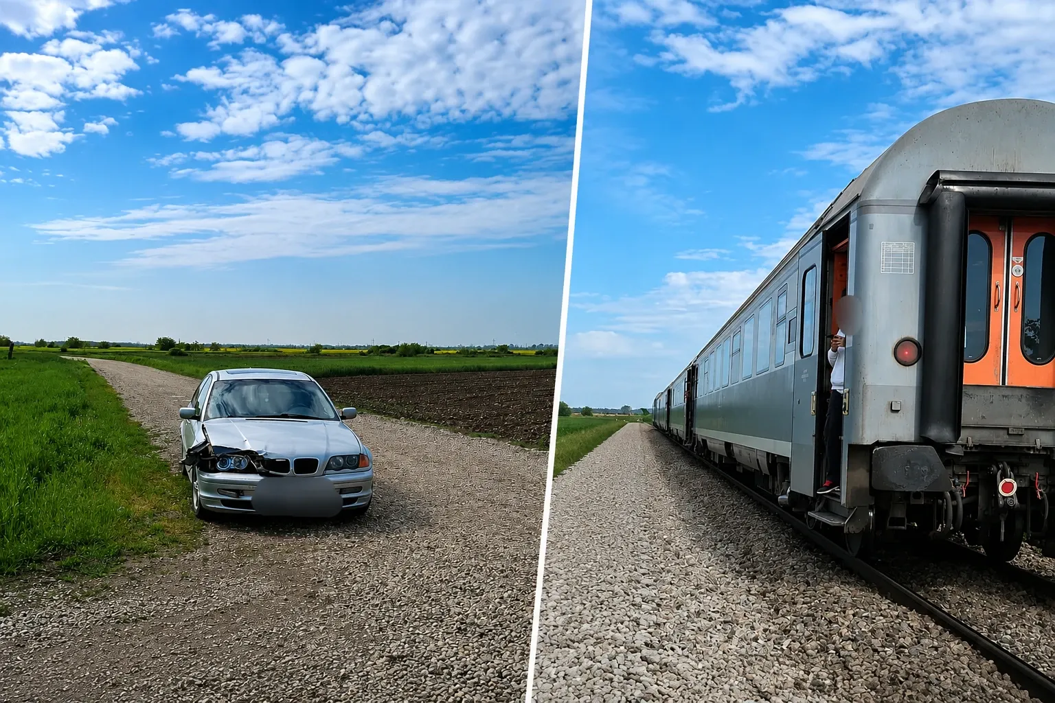 Accident tren Argeș/ Captură ePitești.ro