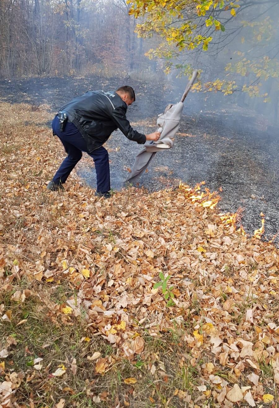 politisti incendiu