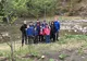 FOTO   Copiii și jandarmii populează cu păstrăv apele din Parcul Natural Putna