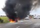 Un autoturism a luat foc pe E85